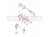 YAMAHA MT-09 FJ-09 MT09TRA FJ09F (2SC5) 2015 CRANKSHAFT & PISTON