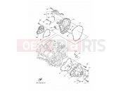 YAMAHA MT-09 FJ-09 MT09TRA FJ09F (2SC5) 2015 CRANKCASE COVER 1