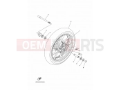 YAMAHA MT-09 FJ-09 MT09TRA FJ09F (2SC5) 2015 FRONT WHEEL