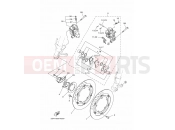 YAMAHA MT-09 FJ-09 MT09TRA FJ09F (2SC5) 2015 FRONT BRAKE CALIPER