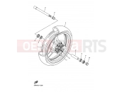 YAMAHA XJR 1300 XJR1300 XJR1300T XJR1300 (5WMC) 2005 FRONT WHEEL