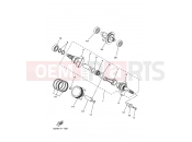 YAMAHA YFM 400 Kodiak YFM400FWAN YFM4FAT KODIAK 400 4WD (1P11) 2005 CRANKSHAFT & PISTON
