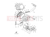 YAMAHA YFM 400 Kodiak YFM400FWAN YFM4FAT KODIAK 400 4WD (1P11) 2005 CRANKCASE COVER 1