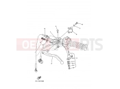 YAMAHA YFM 400 Kodiak YFM400FWAN YFM4FAT KODIAK 400 4WD (1P11) 2005 HANDLE SWITCH & LEVER