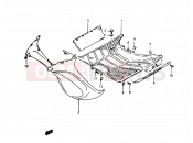 SUZUKI AH100 T (1996) Address 29 - REAR LEG SHIELD