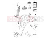 SUZUKI AH75 N (1992) Address (E01,E02,E04,E21,E24) 38 - REAR FENDER - LABEL