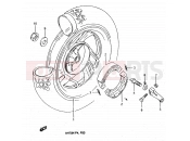 SUZUKI AH75 N (1992) Address (E01,E02,E04,E21,E24) 39 - REAR WHEEL