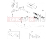 HUSQVARNA 2023 Offroad FX 350 BT (F2201W8) [] HANDLEBAR, CONTROLS|Frame|02
