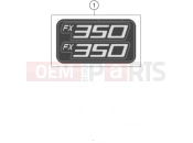 HUSQVARNA 2023 Offroad FX 350 HERITAGE (F2201W5) [] DECAL|Frame|08