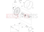 HUSQVARNA 2023 Offroad FX 450 BT (F2301W8) [EU] FRONT WHEEL|Frame|09