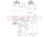 HUSQVARNA 2023 Offroad FC 350 (F2201W1) [EU] FRONT FORK DISASSEMBLED|Frame|01