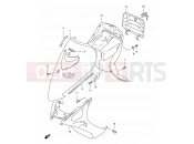 SUZUKI AN125 V (1997) 34A - LEG SHIELD (MODEL T/V/W)