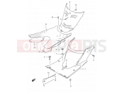 SUZUKI AN125 X (1999) 35A - REAR LEG SHIELD (MODEL X/Y)
