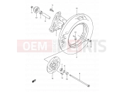 SUZUKI AN125 X (1999) 44 - FRONT WHEEL