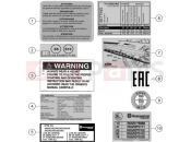 HUSQVARNA 2024 Street 701 ENDURO (F2603X1) [EU] TECHNIC INFORMATION STICKER|Frame|80