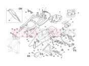 DUCATI 2000 Superbike 748 REAR FRAME - REAR FOOT RESTS