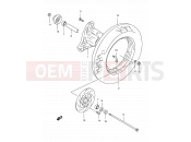 SUZUKI AN150 V (1997) 44 - FRONT WHEEL