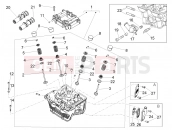 APRILIA RX 125 (APAC) Cylinder head - valves