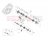 APRILIA RX 125 (APAC) Gear box - Gear assembly