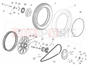 APRILIA RX 125 (APAC) Rear wheel