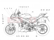 APRILIA Tuono V4 Factory 1100 E5 SE 09 SBK Decal