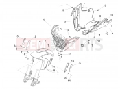 APRILIA Tuono V4 Factory 1100 E5 SE 09 SBK Front mudguard-Pillar