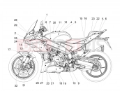 APRILIA Tuono V4 Factory 1100 E5 Superpole (AU, CN) Decal