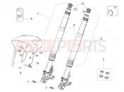 APRILIA Tuono V4 Factory 1100 E5 Superpole (CA, USA)  Front fork Ohlins