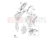 YAMAHA YZ 450 F YZ450F YZ450FW YZ450F (2S27) 2007 SIDE COVER