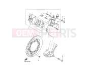 YAMAHA YZ 450 F YZ450F YZ450FW YZ450F (2S27) 2007 FRONT BRAKE CALIPER