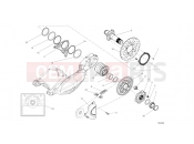 DUCATI Diavel HUB, REAR WHEEL