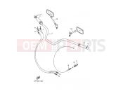 YAMAHA XVS 650 Dragstar XVS650 XVS65M V STAR 650 CUSTOM (5FBA) 2000 STEERING HANDLE & CABLE