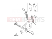YAMAHA XV 1100 Virago XV1100S XV1100SK VIRAGO (4XN6) 1998 REAR ARM & SUSPENSION