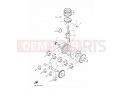 YAMAHA YZF-R1 YZF-R1 YZFR1Y YZF-R1 (14B6) 2009 CRANKSHAFT & PISTON