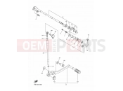 YAMAHA YZF-R1 YZF-R1 YZFR1Y YZF-R1 (14B6) 2009 SHIFT SHAFT