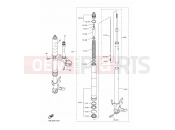 YAMAHA YZF-R1 YZF-R1 YZFR1Y YZF-R1 (14B6) 2009 FRONT FORK