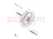 YAMAHA YZF-R1 YZF-R1 YZFR1Y YZF-R1 (14B6) 2009 FRONT WHEEL
