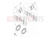 YAMAHA YZF-R1 YZF-R1 YZFR1Y YZF-R1 (14B6) 2009 FRONT BRAKE CALIPER