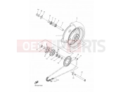 YAMAHA YZF-R1 YZF-R1 YZFR1Y YZF-R1 (14B6) 2009 REAR WHEEL