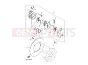 YAMAHA YFM 450 Grizzly YFM450FWAN YFM45FGW GRIZZLY 450 4WD (1D9M) 2007 REAR BRAKE CALIPER