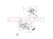 YAMAHA YFM 450 Grizzly YFM450FWAN YFM45FGW GRIZZLY 450 4WD (1D9M) 2007 EMBLEM & LABEL 4
