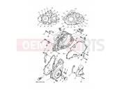 YAMAHA YFM 700 Raptor YFM700R YFM70RW RAPTOR 700R (1S37) 2007 CRANKCASE COVER 1