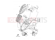 YAMAHA YFM 700 Raptor YFM700R YFM70RW RAPTOR 700R (1S37) 2007 FRONT FENDER