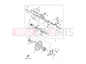 YAMAHA YFM 700 Raptor YFM700R YFM70RW RAPTOR 700R (1S37) 2007 REAR BRAKE CALIPER