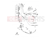 YAMAHA YFM 700 Raptor YFM700R YFM70RW RAPTOR 700R (1S37) 2007 STEERING HANDLE & CABLE