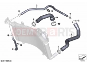 BMW Motorrad BMW 2024 F models F 900 XR (0K21, 0K23) Coolant lines | Coolant lines