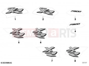 BMW Motorrad BMW 2024 F models F 900 XR (0K21, 0K23) Emblems | Emblems