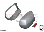 BMW Motorrad BMW 2024 F models F 900 XR (0K21, 0K23) Primed parts case | Primed parts case