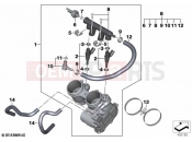 BMW Motorrad BMW 2024 F models F 900 XR (0K21, 0K23) Throttle valve and operation | Throttle valve and operation
