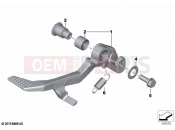 BMW Motorrad BMW 2024 F models F 900 XR (0K21, 0K23) Brake pedal | Brake pedal